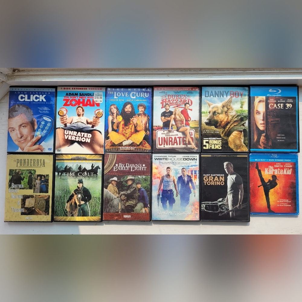 Lot of DVDs and Blu-rays